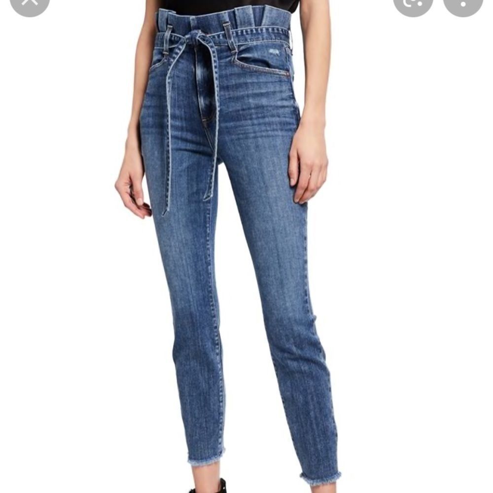 Alice And Olivia “Good High Rise” Paper Bag Jean Size 26 View 6